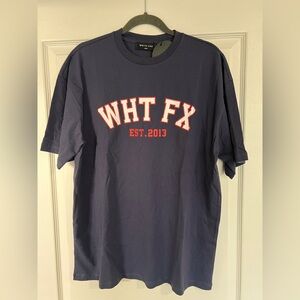 White Fox Boutique Navy and Red T shirt - NWT - S/M